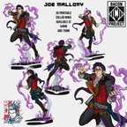 Vampire Warlock Joe Mallory | Pin-Up Statue Fan Art Miniature Unpainted | Ronin Arts Workshop