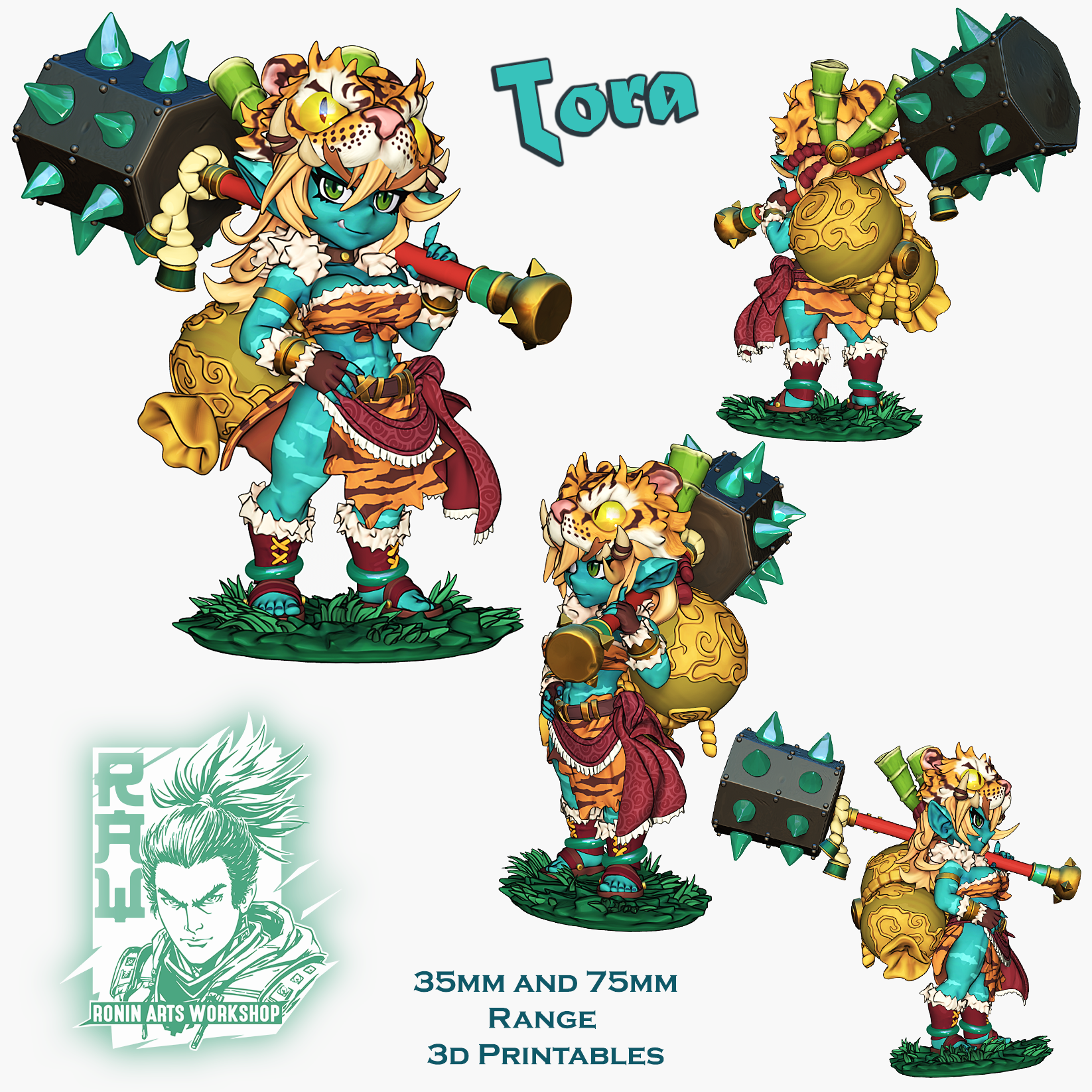 Goblin Barbarian Tora | Team Gobettes | Ronin Arts Workshop