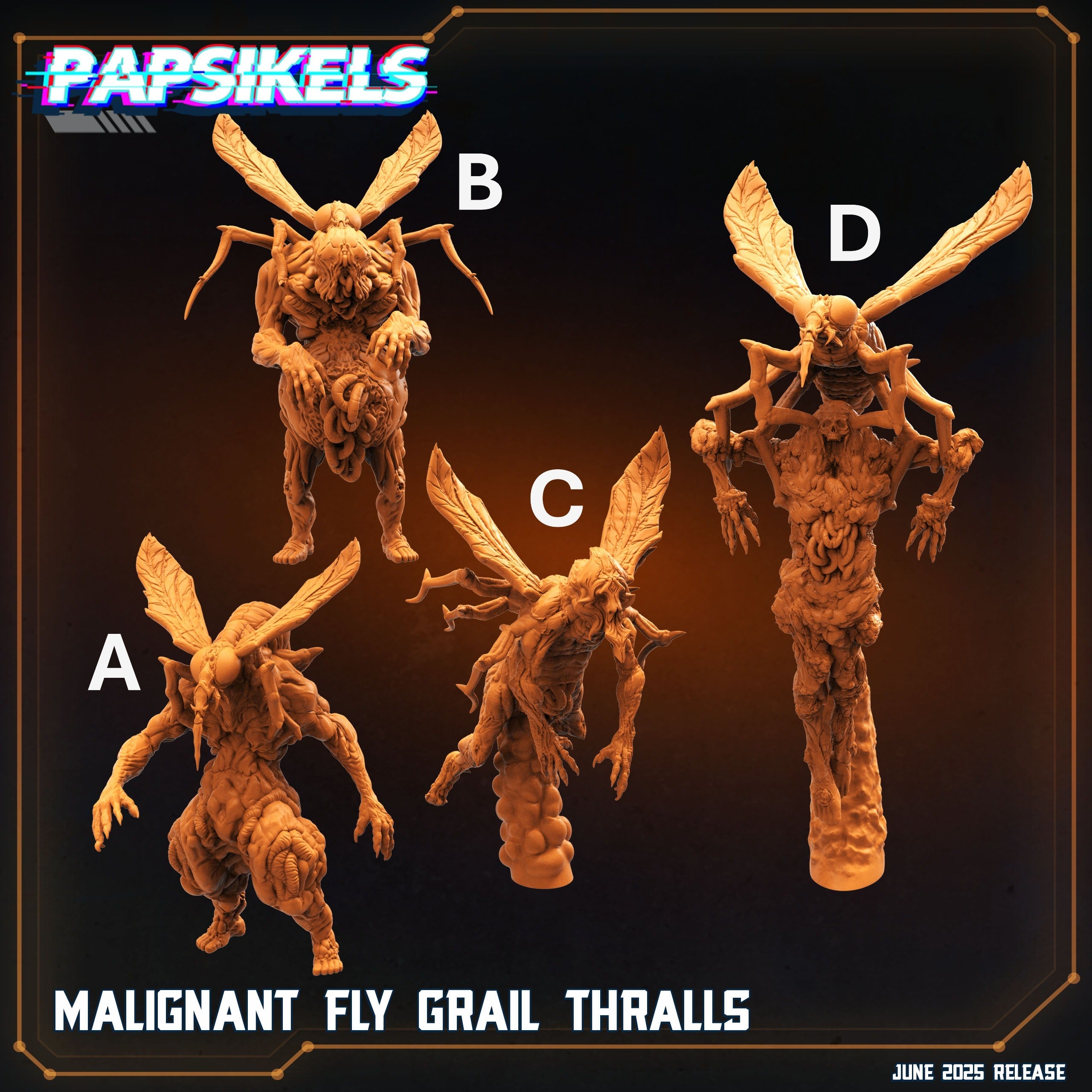 Malignant Fly Grail Thralls Miniatures | Trench Grimdark | Papsikels
