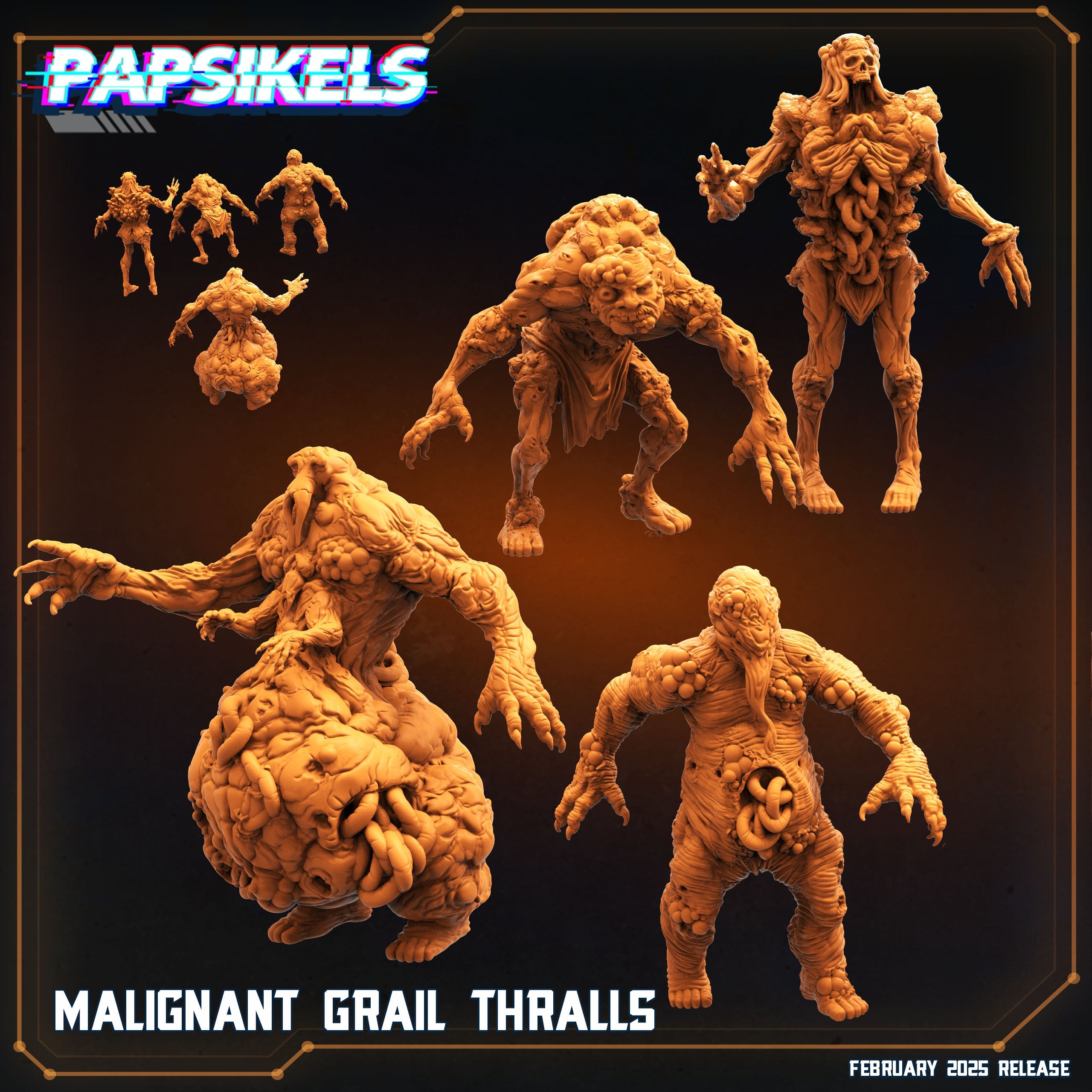 Malignant Grail Thrall Miniatures | Trench Grimdark | Papsikels