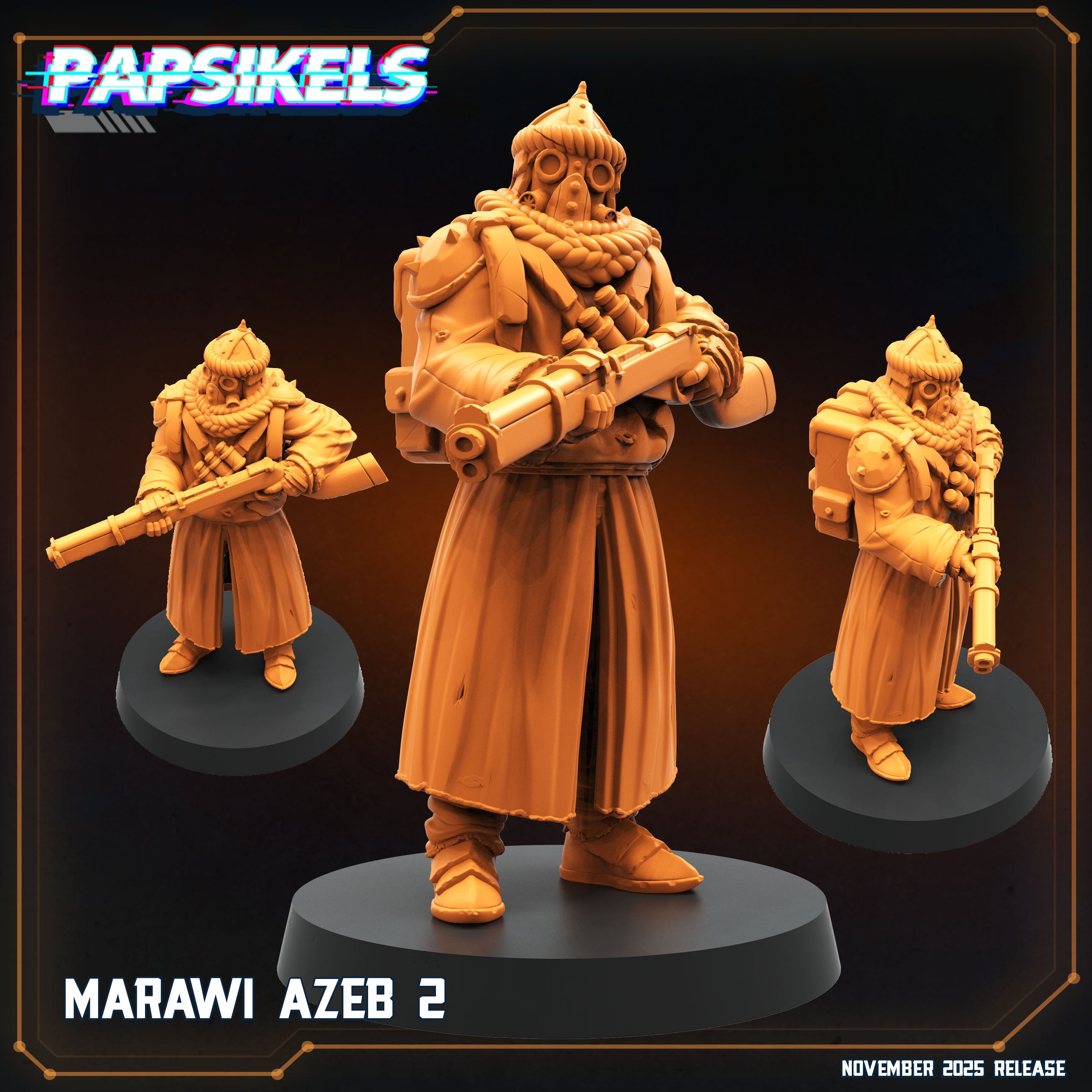 Marawi Azebs Trench Crusade Miniatures Papsikels Resin Figures