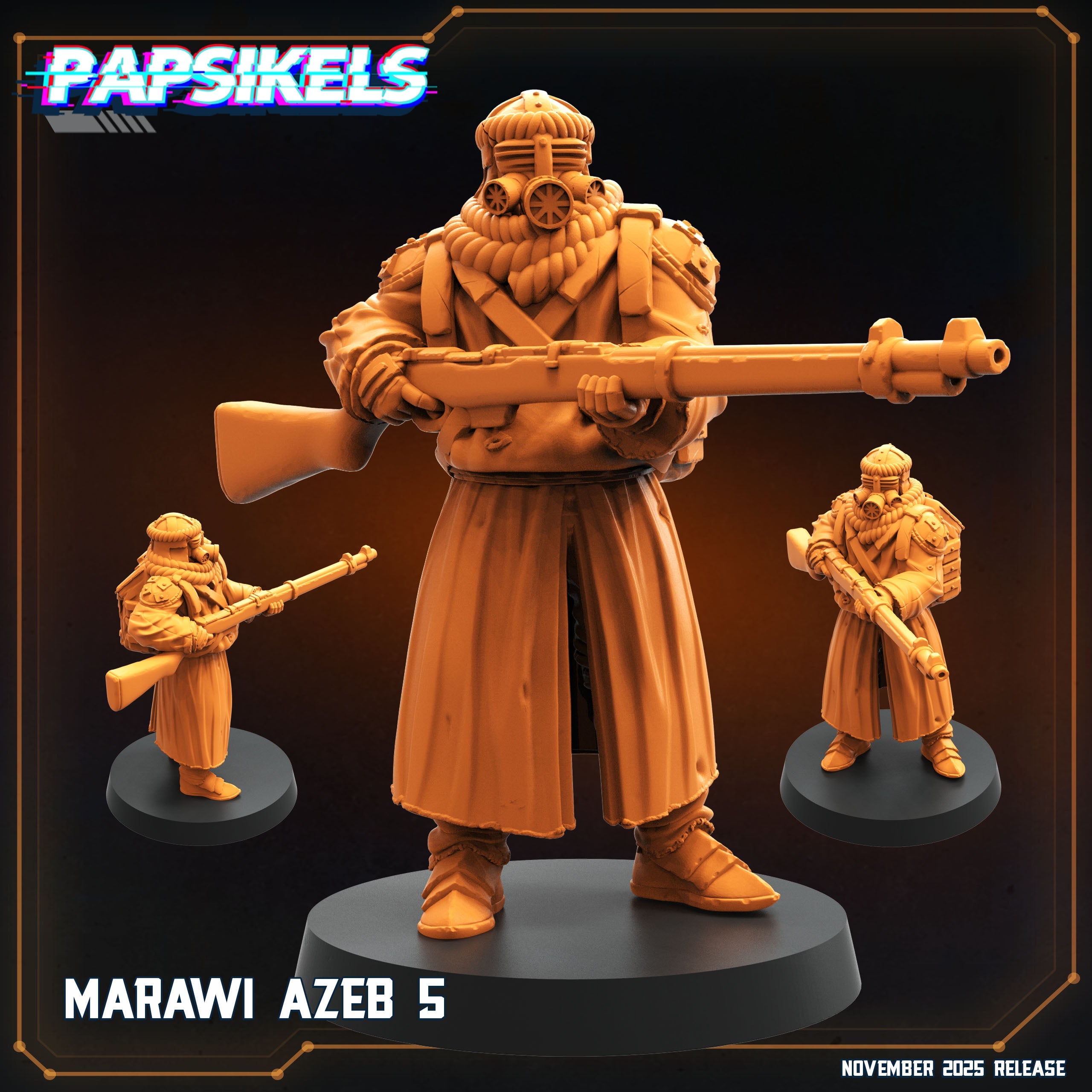 Marawi Azebs Trench Crusade Miniatures Papsikels Resin Figures