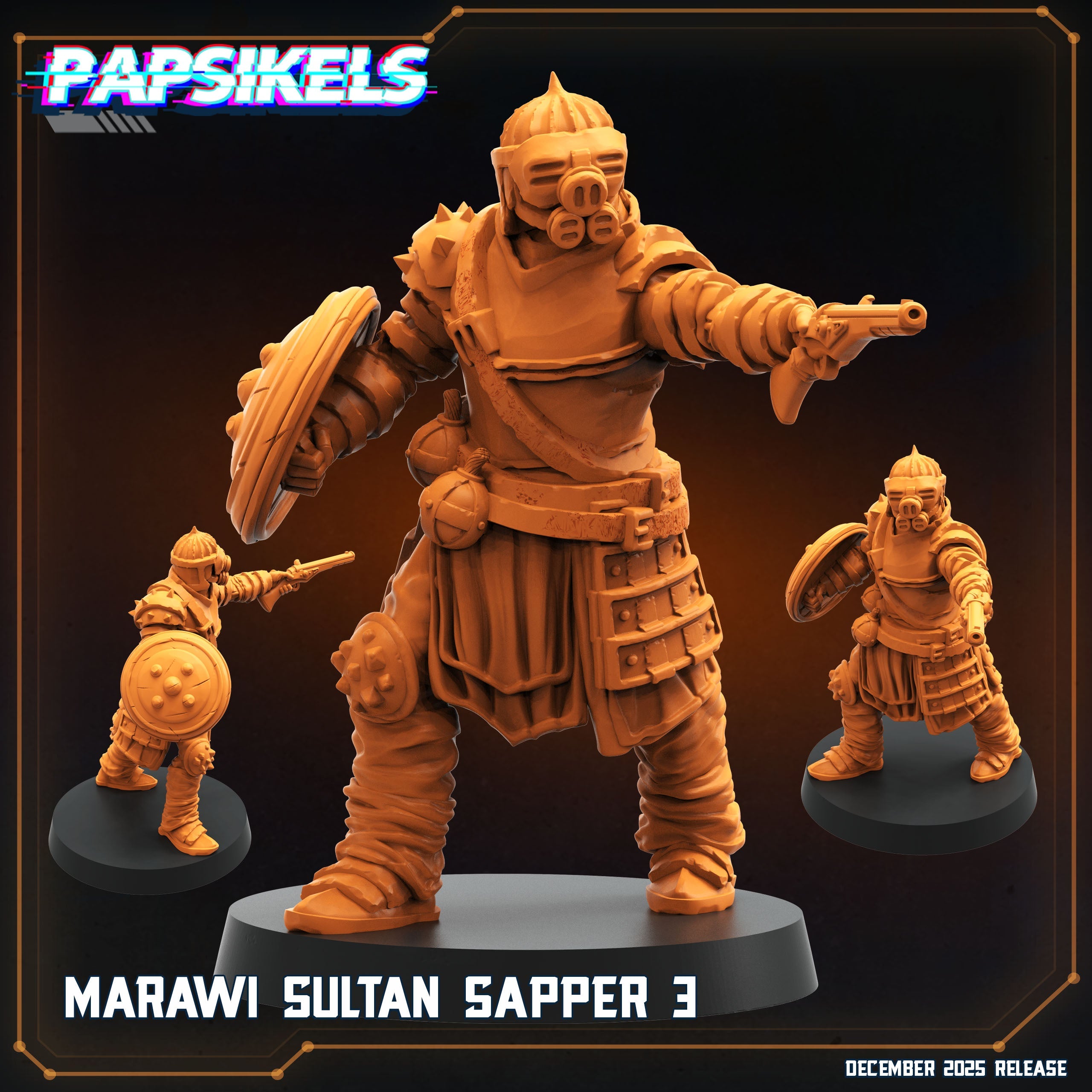 Marawi Sultan Sappers Trench Crusade Proxy Miniatures Papsikels