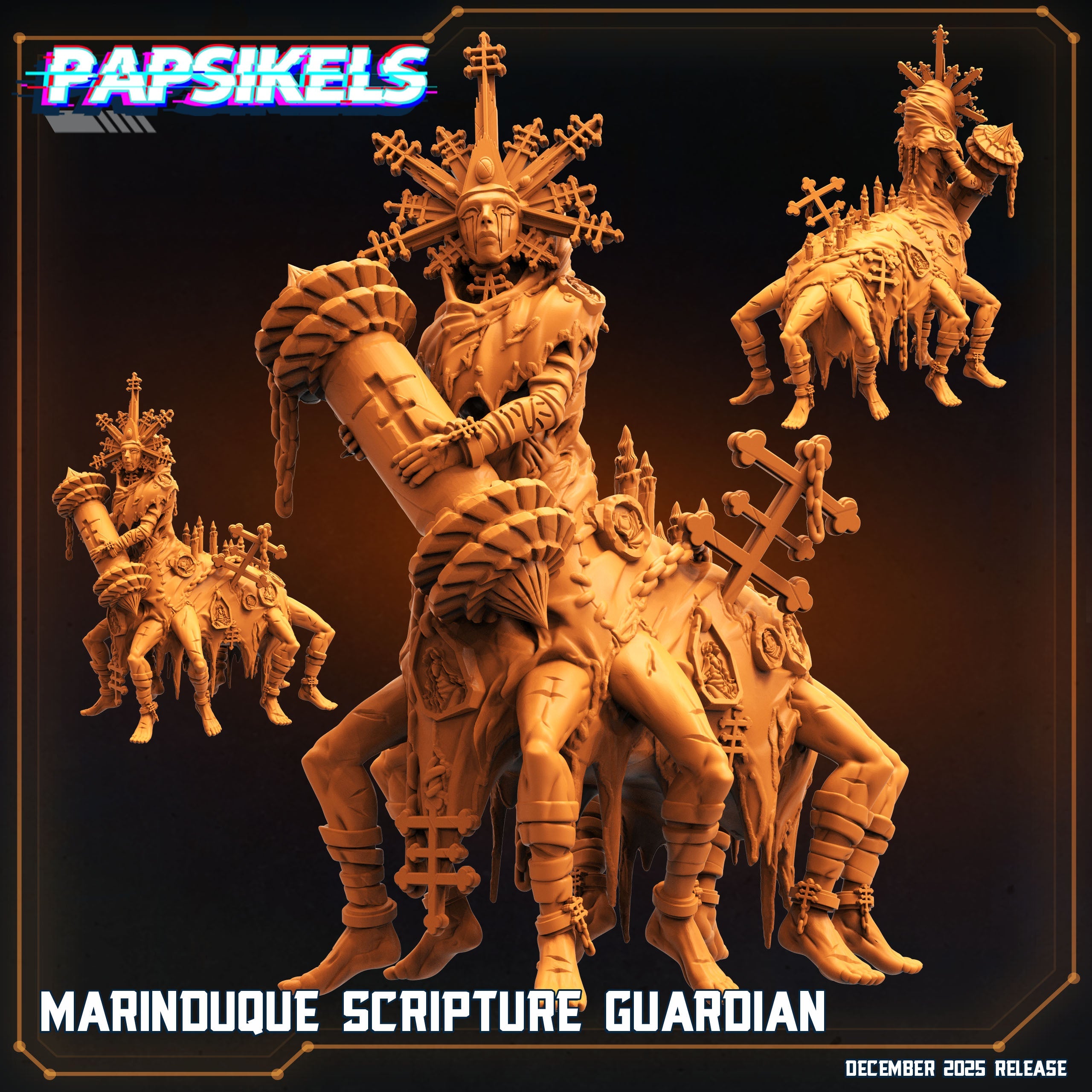 Trench Crusade Marinduque Scripture Guardian Proxy Miniature Papsikels Resin Figure