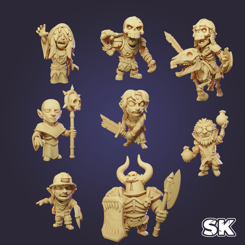 Stone King's Kings & Arcadian HQ - Special Characters II Oversized Resin Miniatures