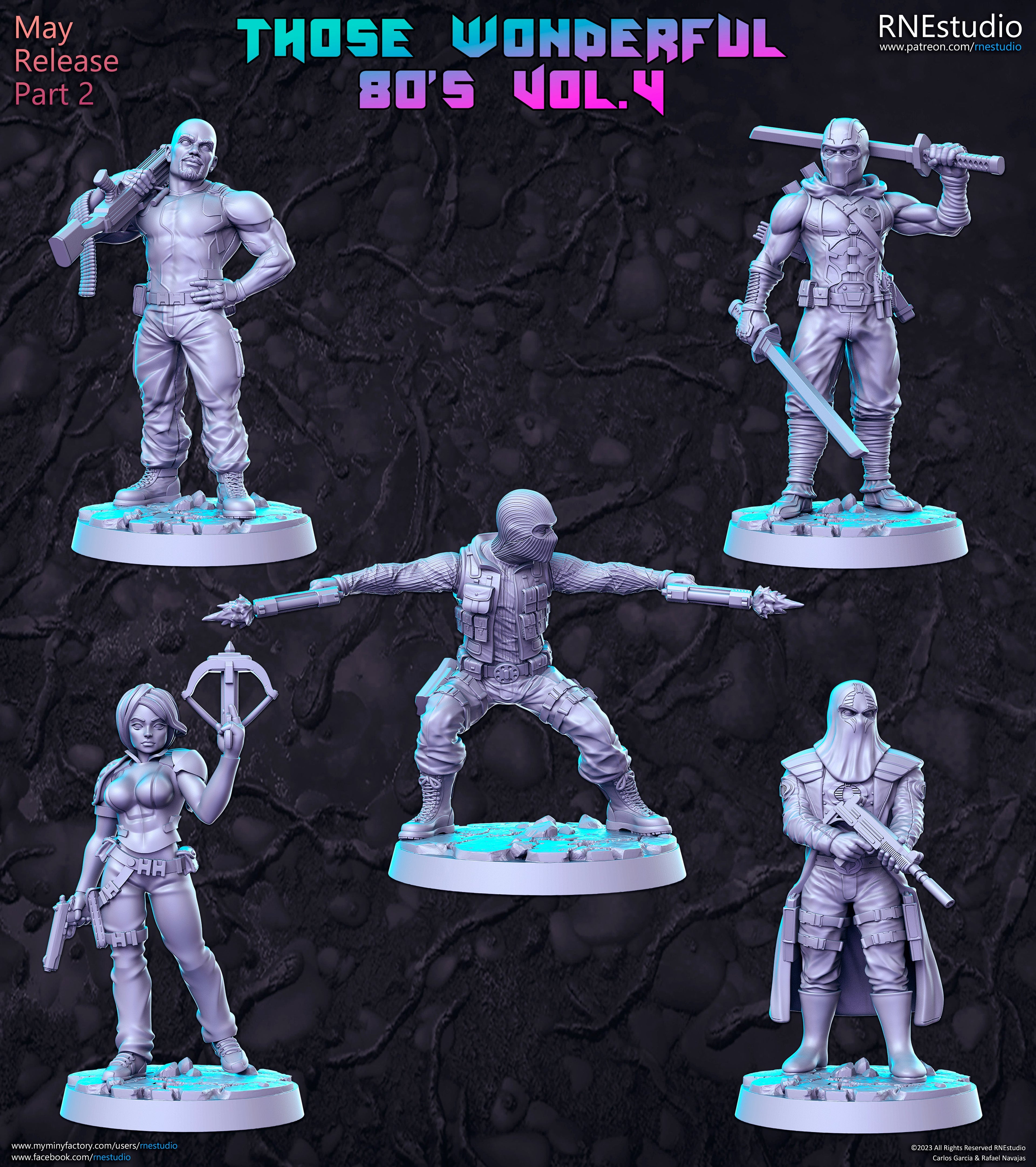 Those Wonderful 80's Vol 4 Miniatures | Fantasy Miniature | RN Estudio