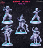 Anime Series Vol 4 Miniatures | Fantasy Miniature | RN Estudio