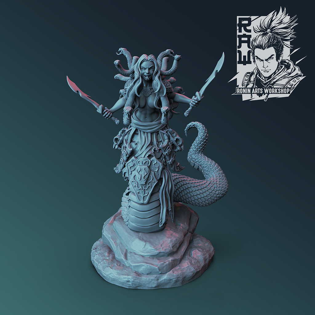 Medusa Sisters | RAW May 22 | Fantasy Miniature | Ronin Arts Workshop
