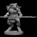 Minotaur Male Barbarian 4 28mm Scale Miniature