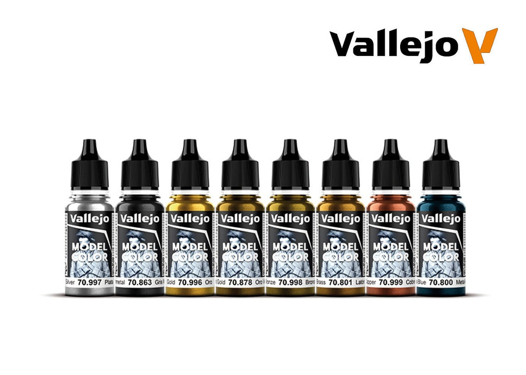 Vallejo Model Color Set - Metallics (x8)
