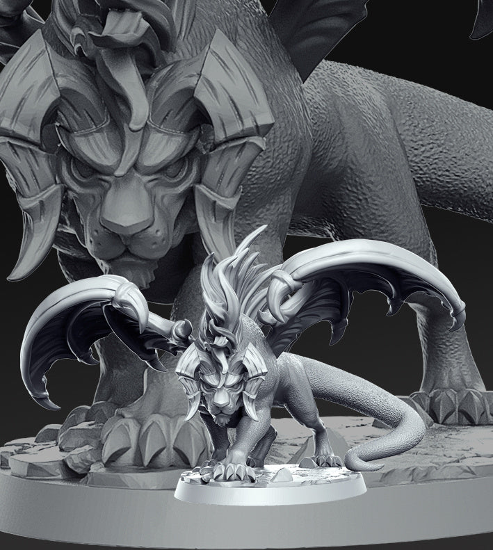 Creature Miniatures | Monster Hunters | Fantasy Miniature | RN Estudio