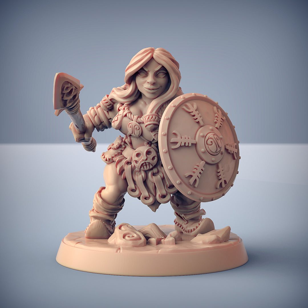 Mountaineer D | Dwarven Mountaineers of Skutagaard | Fantasy D&D Miniature | Artisan Guild