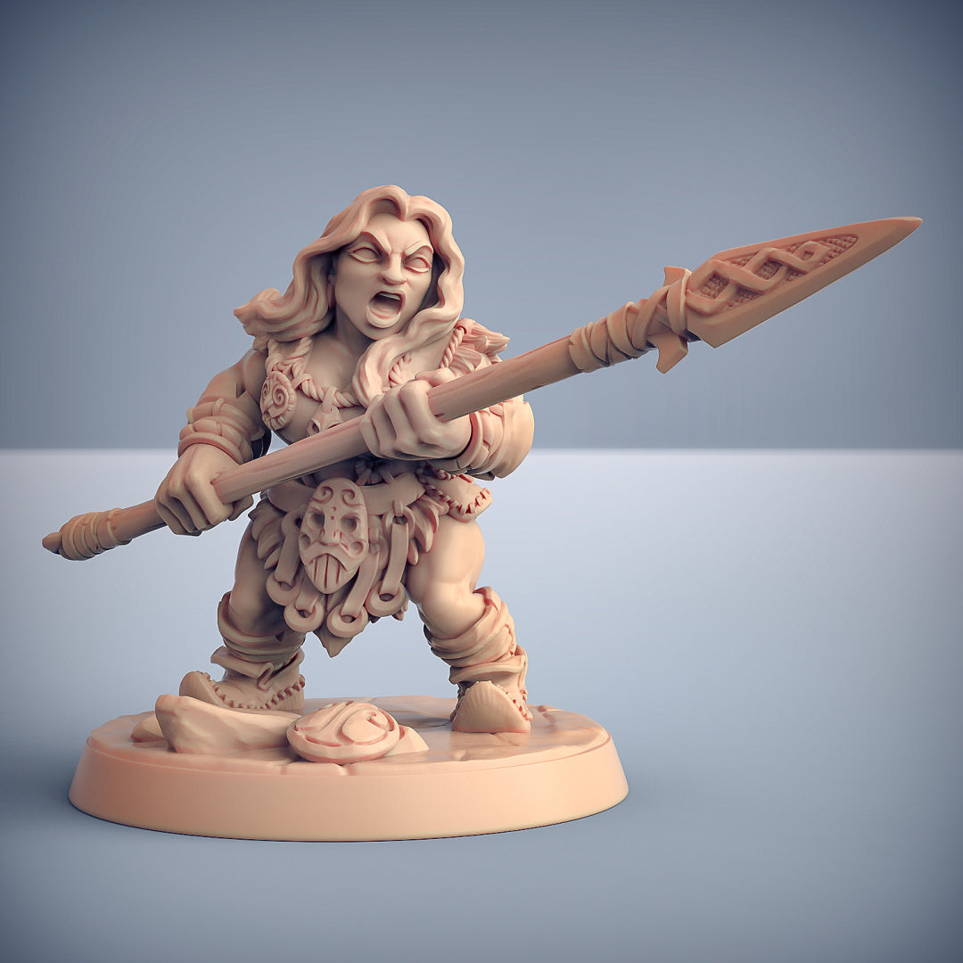 Mountaineer E | Dwarven Mountaineers of Skutagaard | Fantasy D&D Miniature | Artisan Guild