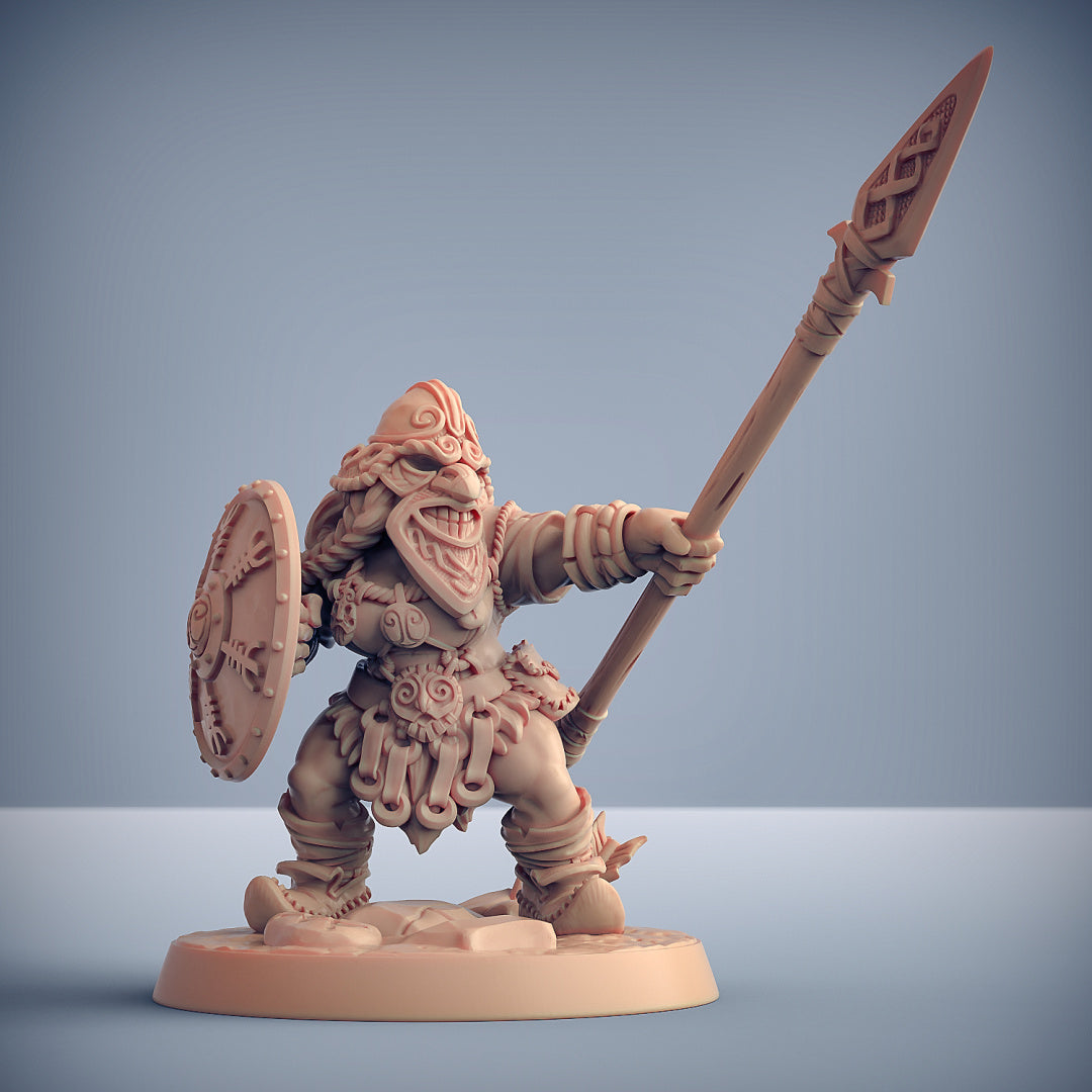 Mountaineer F w/Mask | Dwarven Mountaineers of Skutagaard | Fantasy D&D Miniature | Artisan Guild