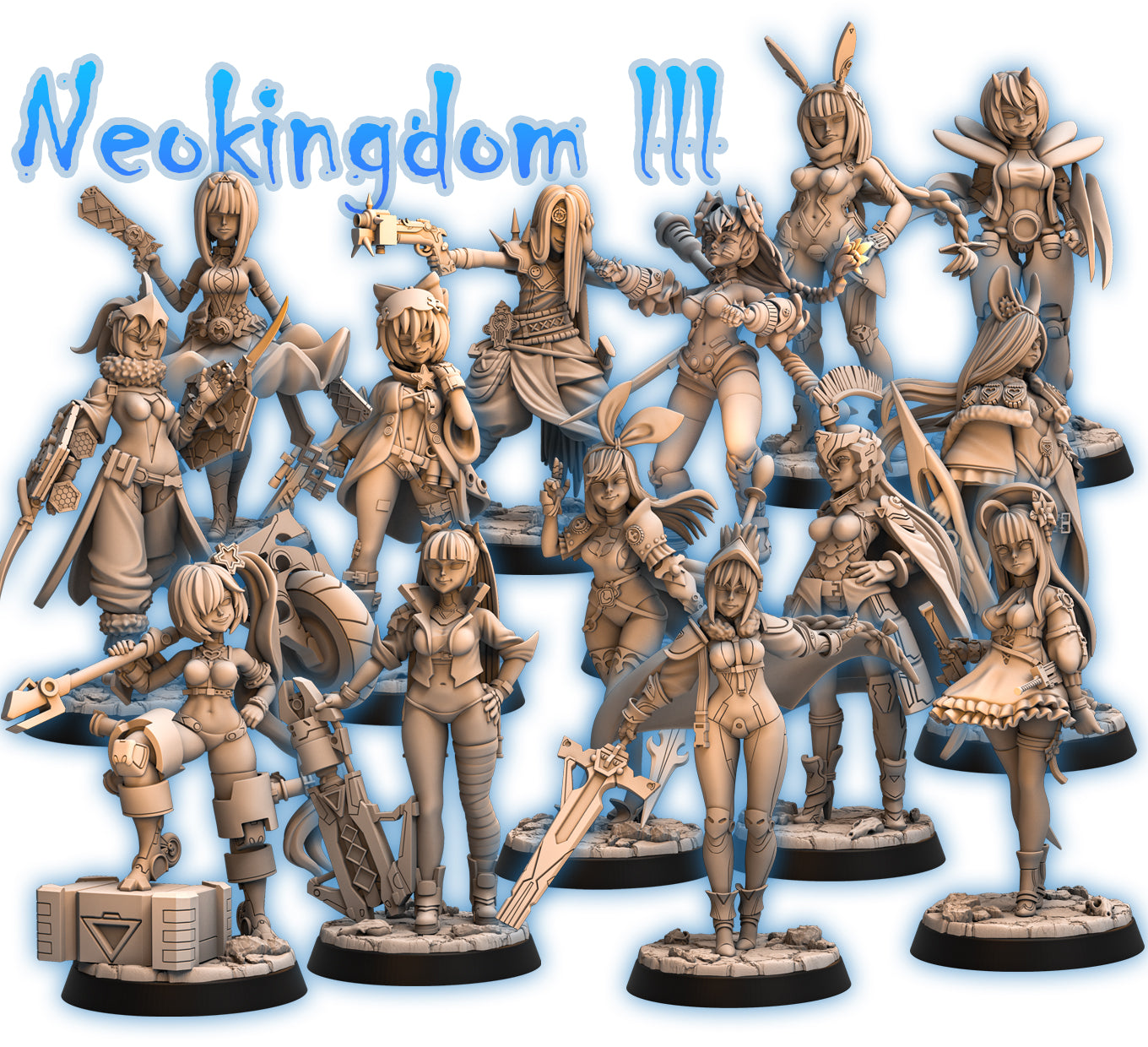 Neokingdom III Miniatures | Fantasy Miniature | RN Estudio