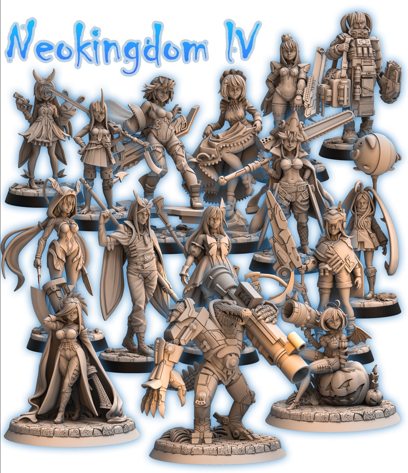 Neokingdom IV Miniatures | Fantasy Miniature | RN Estudio