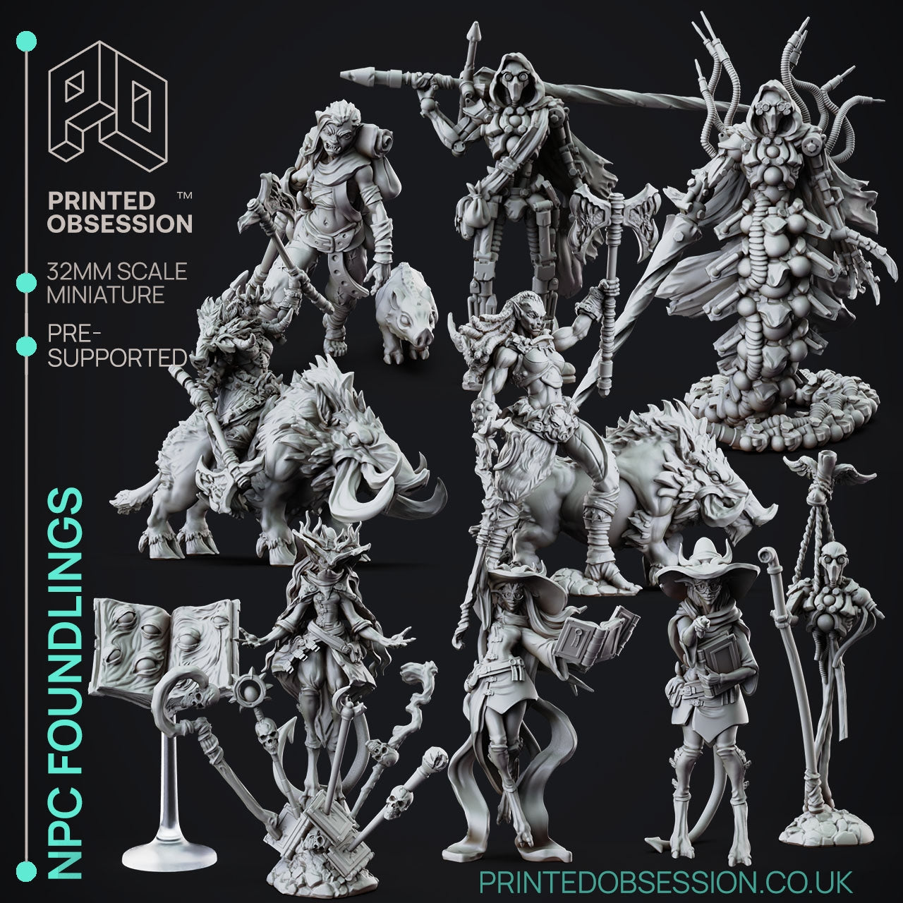 NPC Foundlings Miniatures | Fantasy Miniature | Printed Obsession