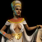 Nefertiti | Pin-Up Statue Fan Art Miniature Unpainted | Torrida Minis