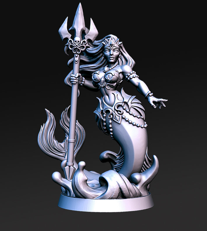Mermaid Queen Neredia | Sailing the Seas | Fantasy Miniature | RN Estudio