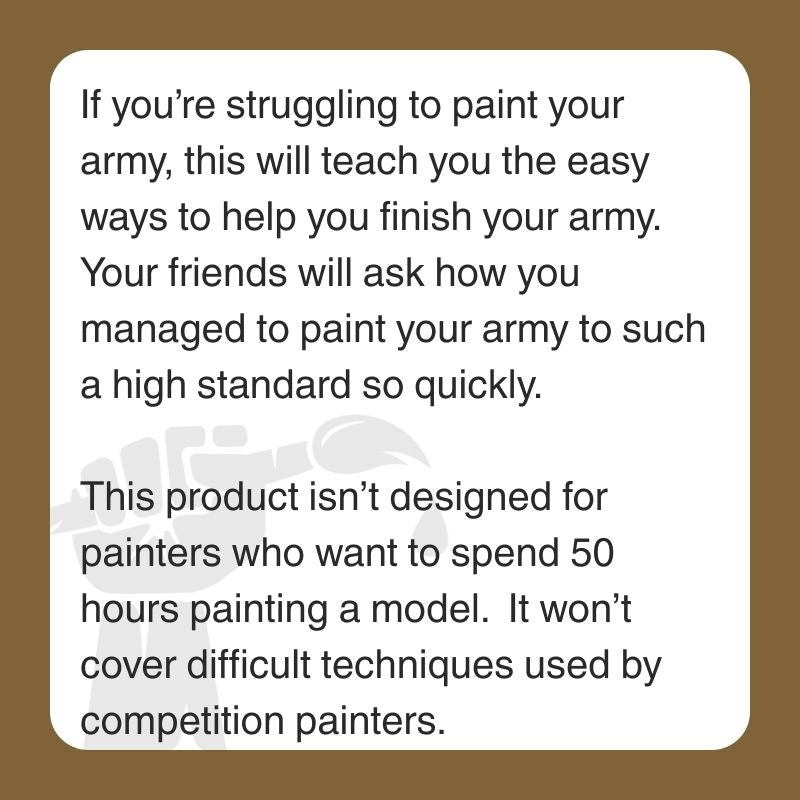 Notts Hobbies 30 Day Army Painting Accelerator
