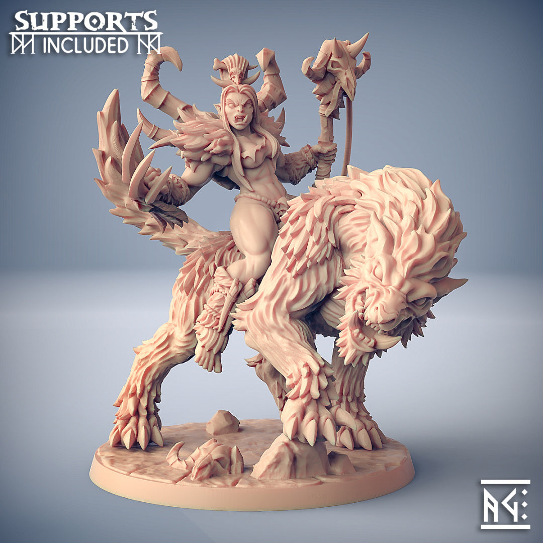 Orc Barbarian Miniatures (Full Set) | Fantasy D&D Miniature | Artisan Guild