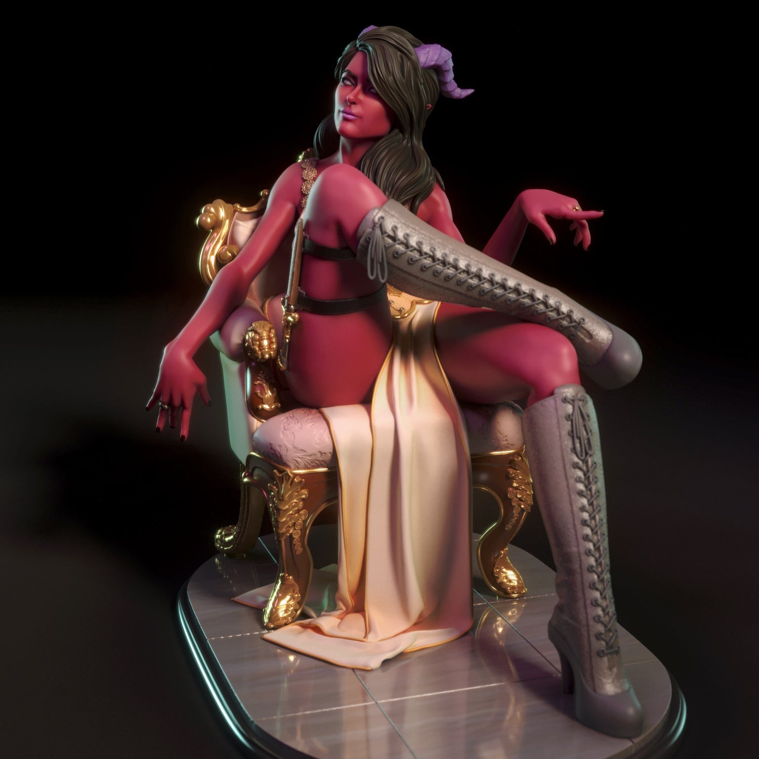 Orianna | Pin-Up Statue Fan Art Miniature Unpainted | Torrida Minis