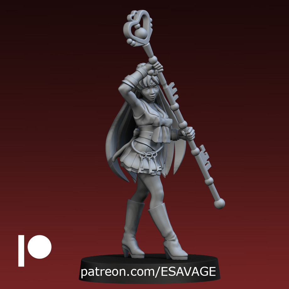 Outer Scout Miniatures | Sailor Scouts | Fantasy Miniature | Ethan Savage Studios
