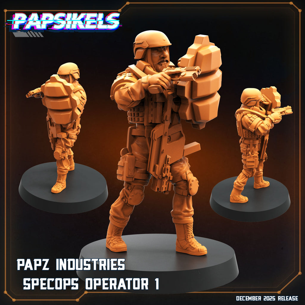 Papz Industries SpecOps Troopers | Papsikels | Hive Wars | Alien Earth Inspired | 28mm or 32mm Scale | Resin Miniatures