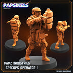 Papz Industries SpecOps Troopers | Papsikels | Hive Wars | Alien Earth Inspired | 28mm or 32mm Scale | Resin Miniatures