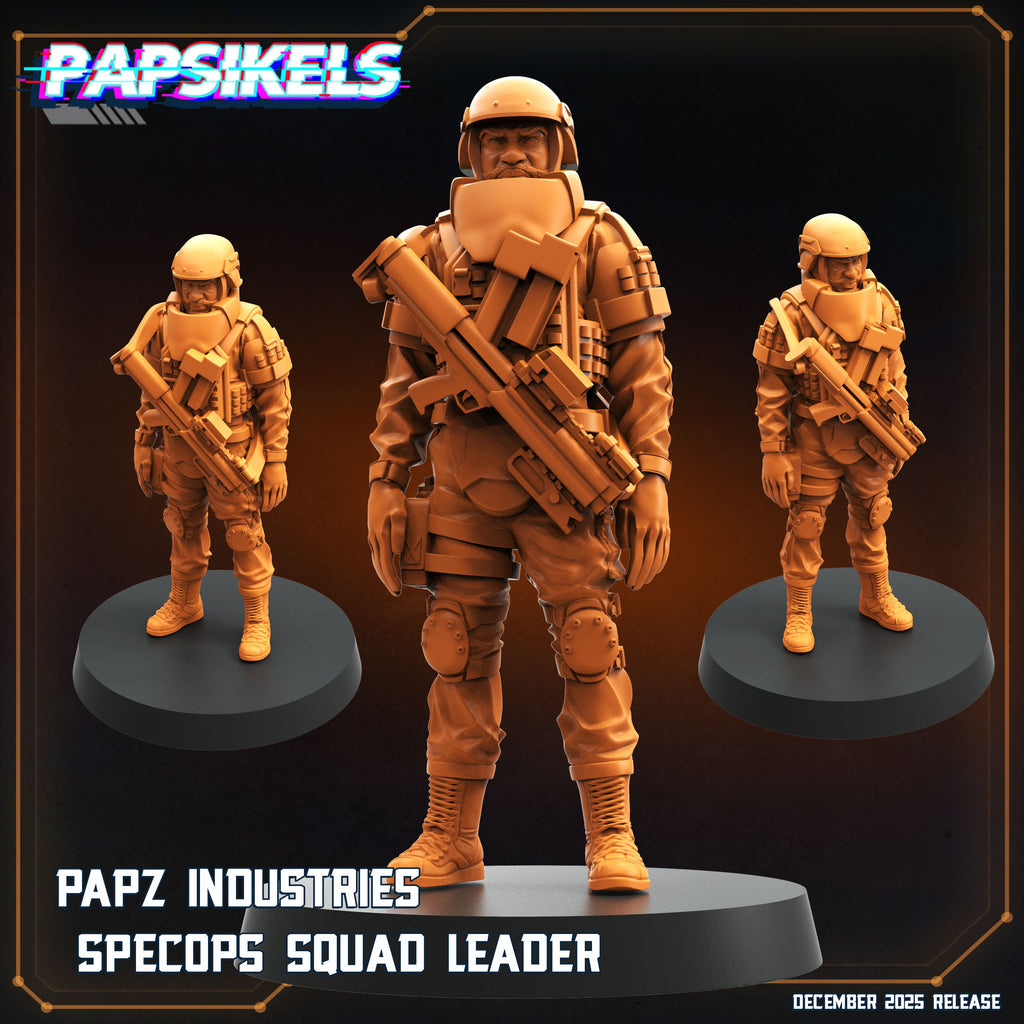 Papz Industries SpecOps Troopers | Papsikels | Hive Wars | Alien Earth Inspired | 28mm or 32mm Scale | Resin Miniatures