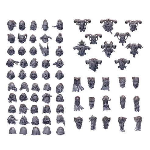 Primal Hounds Core Squad Upgrade Pack | Conversion Bits For 28mm 32mm Sci-fi Space Knights
