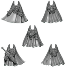 5x  Capes Primal Hounds Conversion Bits For 28mm 32mm Sci-fi Space Knights