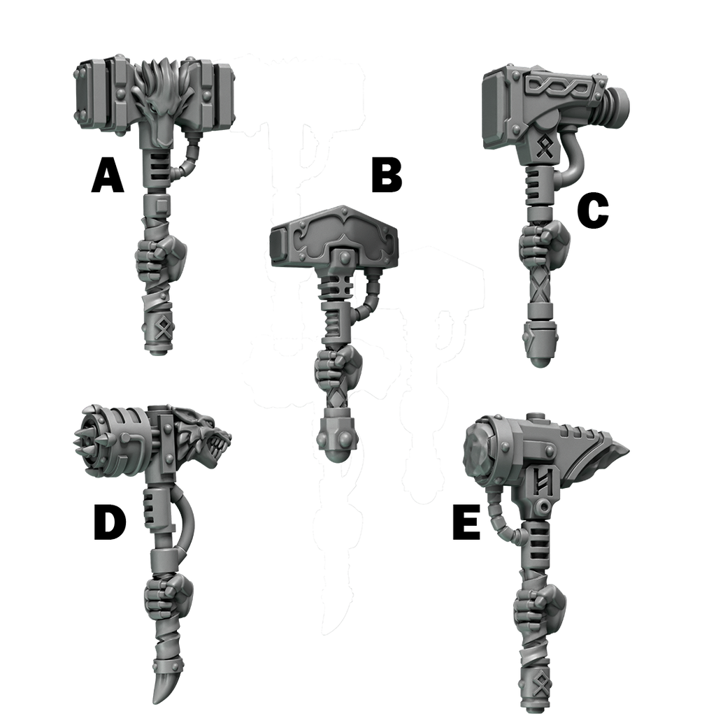Hammers Primal Hounds Conversion Bits For 28mm 32mm Sci-fi Space Knights
