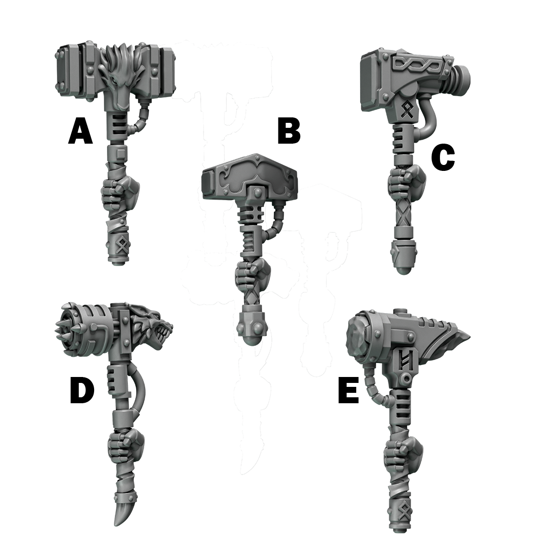 Hammers Primal Hounds Conversion Bits For 28mm 32mm Sci-fi Space Knights