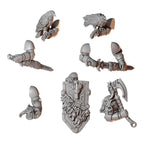 Heroic Pose Pack | Primal Hounds | Conversion Bits For 28mm 32mm Sci-fi Space Knights