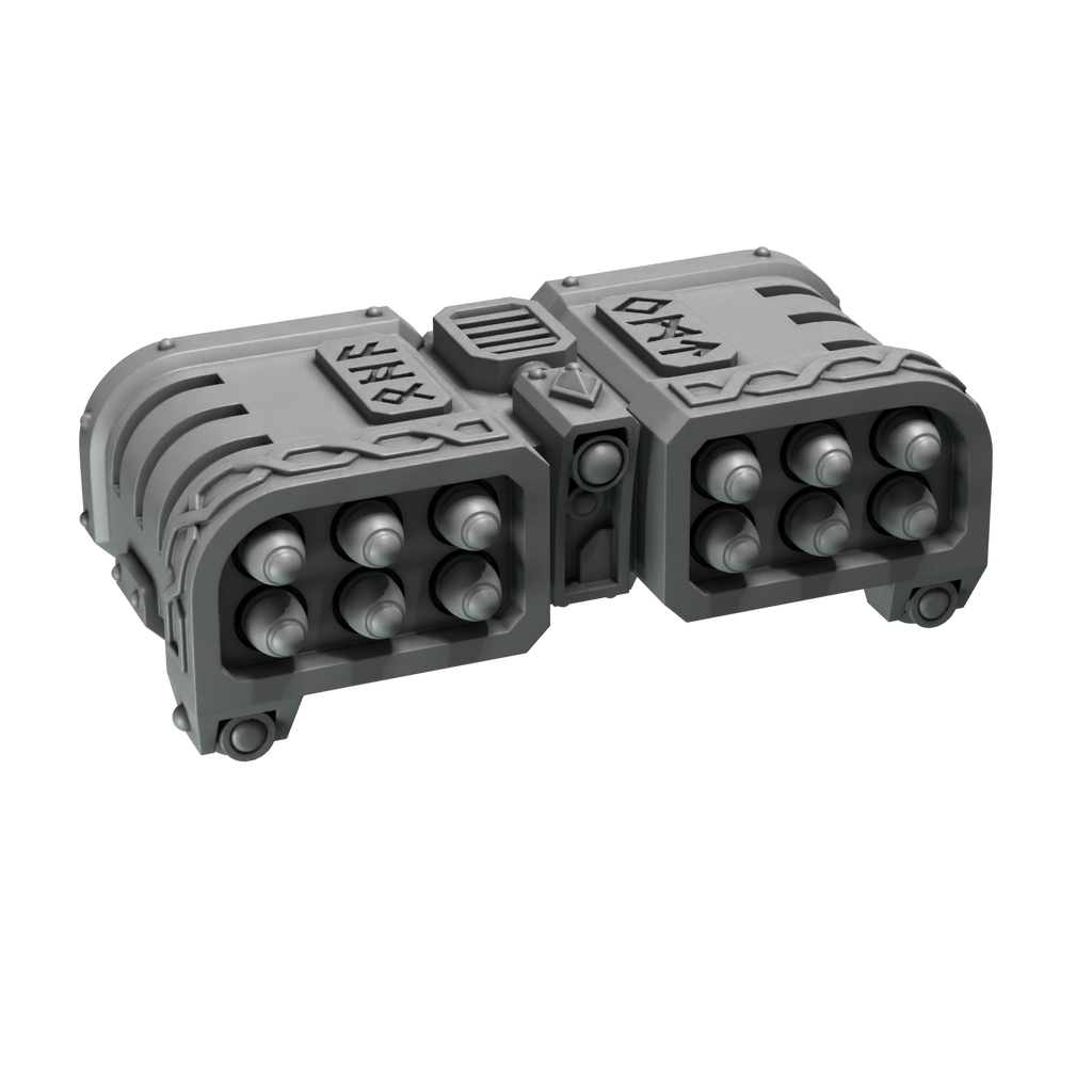 Missile Rack Primal Hounds Conversion Bits For 28mm 32mm Sci-fi Space Knights