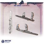 Two Handed Toothed Swords | Primal Hounds | Conversion Bits For 28mm 32mm Sci-fi Space Knights
