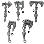 Axes Primal Hounds Conversion Bits For 28mm 32mm Sci-fi Space Knights