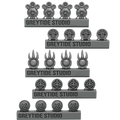 Medal Decoration Pack Primal Hounds Conversion Bits For 28mm 32mm Sci-fi Space Knights