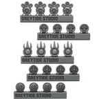 Medal Decoration Pack Primal Hounds Conversion Bits For 28mm 32mm Sci-fi Space Knights