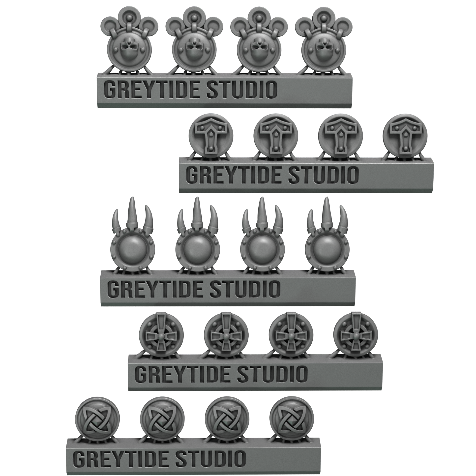 Medal Decoration Pack Primal Hounds Conversion Bits For 28mm 32mm Sci-fi Space Knights