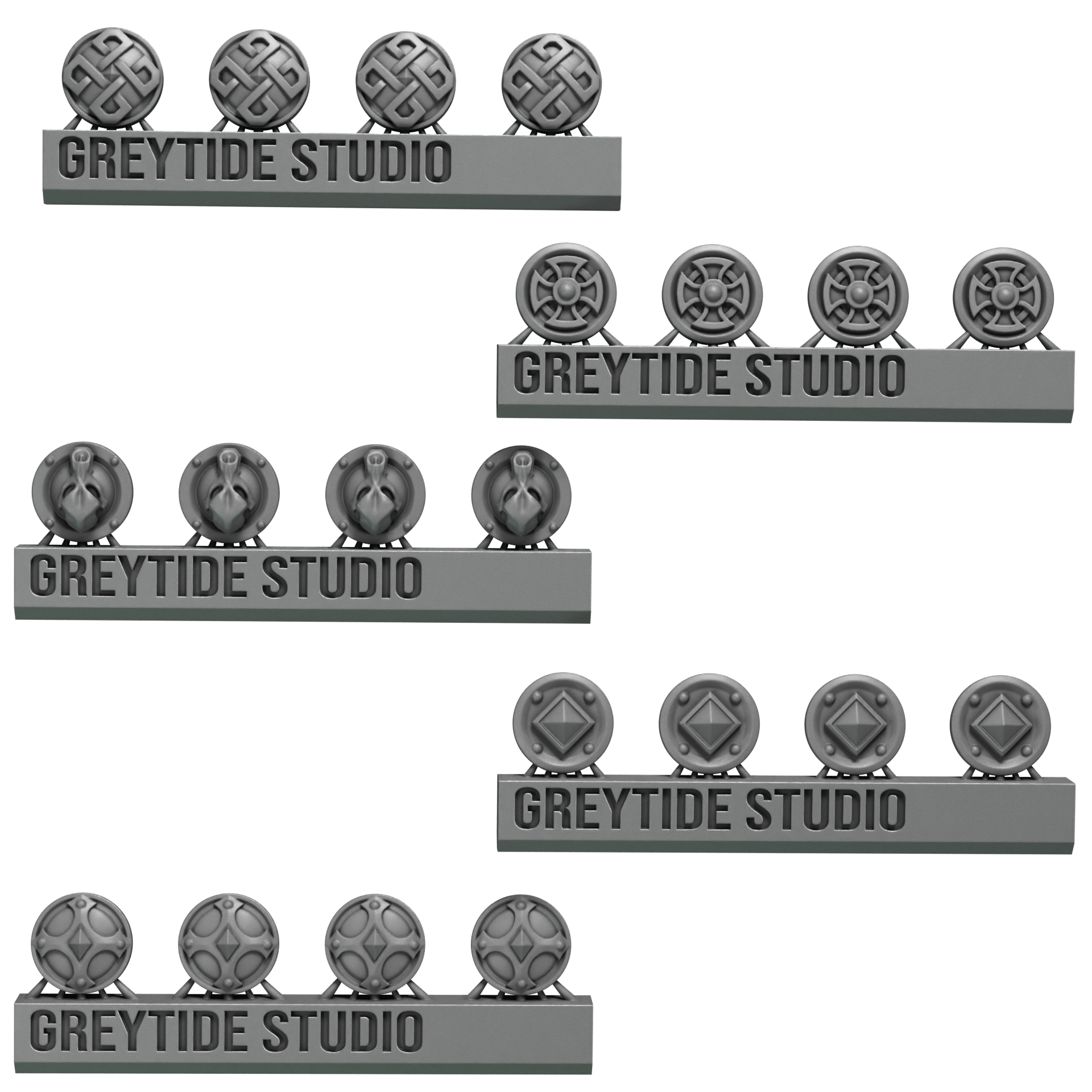 Medal Decoration Pack Primal Hounds Conversion Bits For 28mm 32mm Sci-fi Space Knights