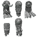 Loin Cloths Pack B Primal Hounds Conversion Bits For 28mm 32mm Sci-fi Space Knights
