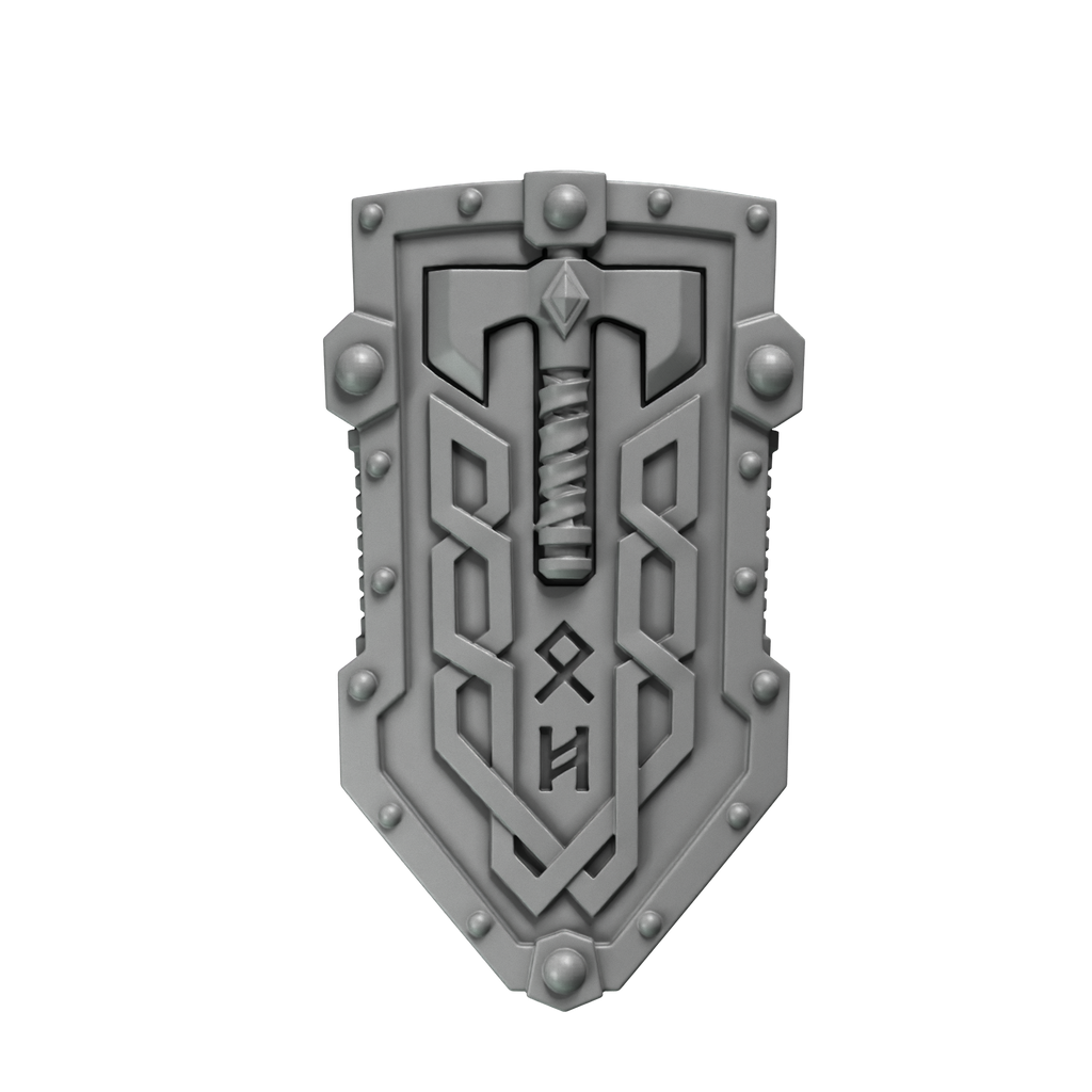 Shields Primal Hounds Conversion Bits For 28mm 32mm Sci-fi Space Knights