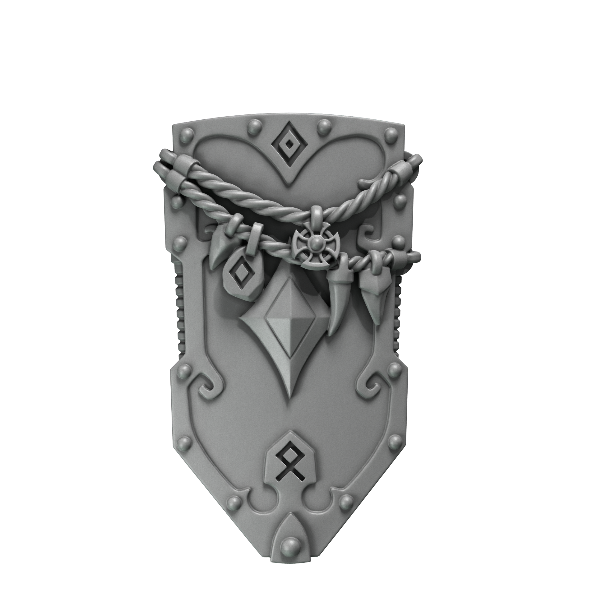 Shields Primal Hounds Conversion Bits For 28mm 32mm Sci-fi Space Knights