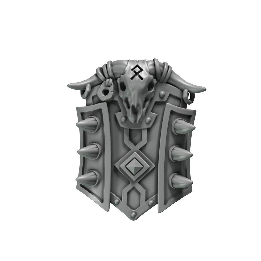 Shields Primal Hounds Conversion Bits For 28mm 32mm Sci-fi Space Knights
