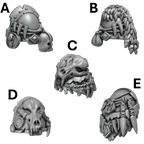 Pauldrons Pack 1 Primal Hounds Conversion Bits For 28mm 32mm Sci-fi Space Knights