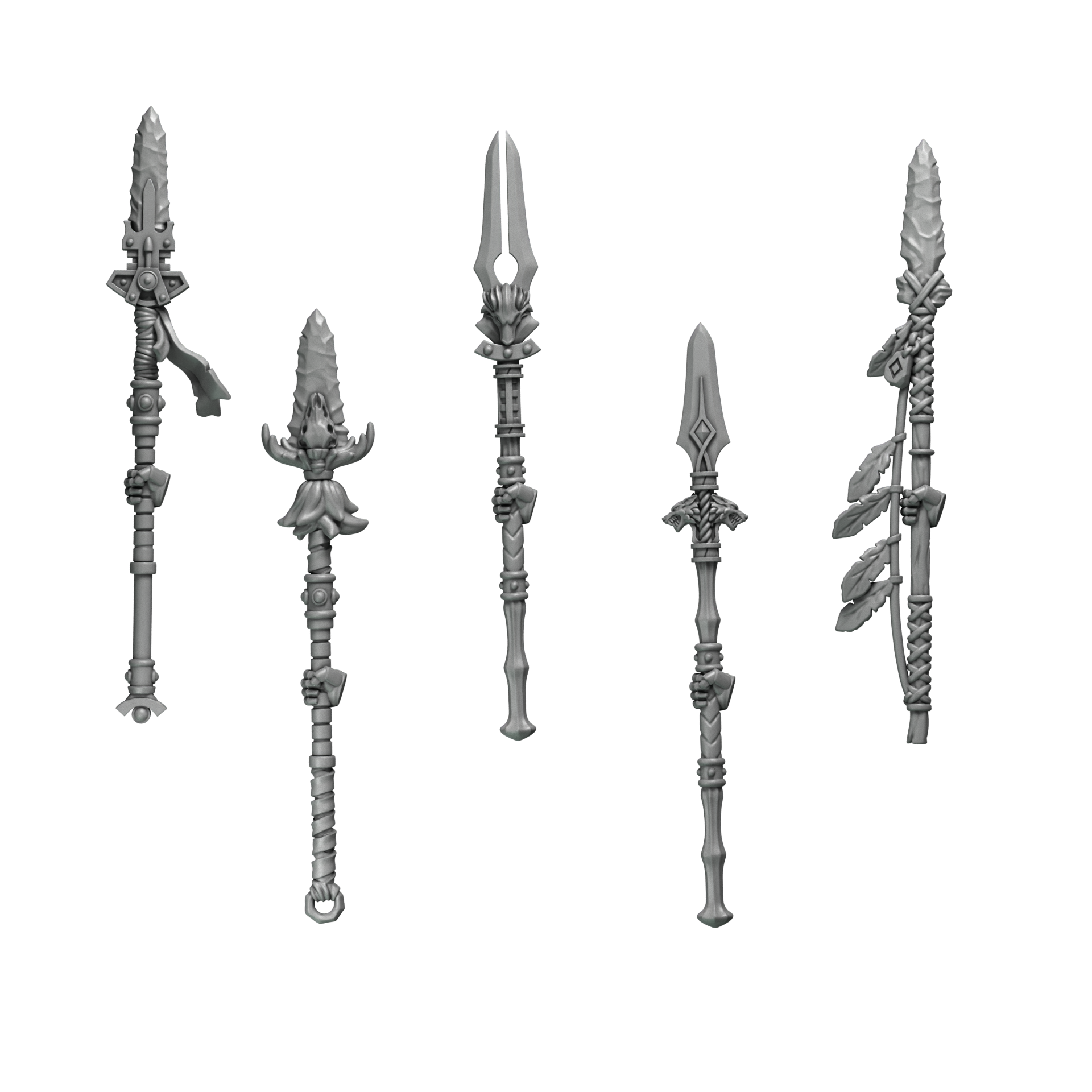 Spears Primal Hounds Conversion Bits For 28mm 32mm Sci-fi Space Knights