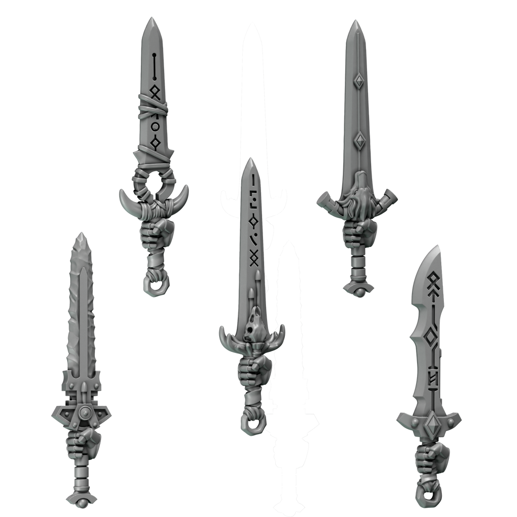 Swords Primal Hounds Conversion Bits For 28mm 32mm Sci-fi Space Knights