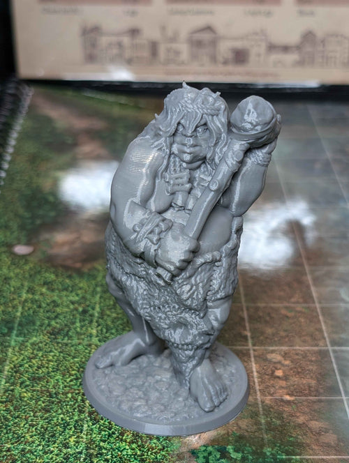 Set of 2 Female Hill Giant Miniatures for D&D, Pathfinder and TTRPG